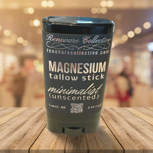 Magnesium Tallow Lotion Stick - The Wooden Boar Soap Company