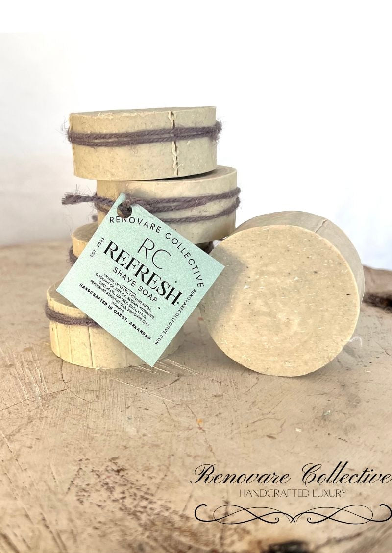 Refresh Shave Soap - The Wooden Boar Soap Company