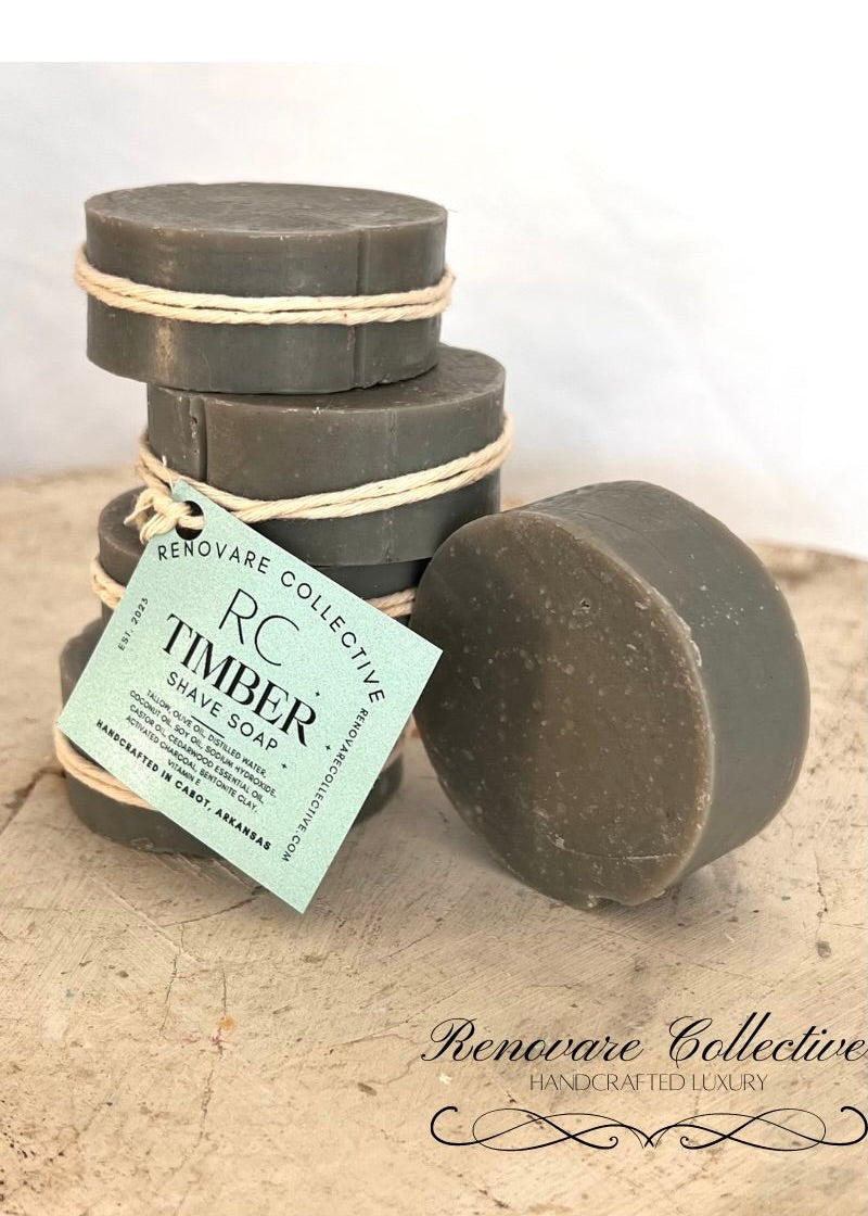 Timber Shave Soap - The Wooden Boar Soap Company