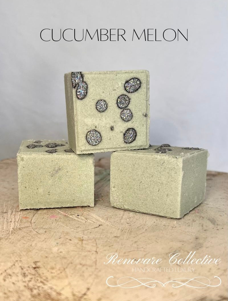 Cucumber Melon Bath Bomb - The Wooden Boar Soap Company